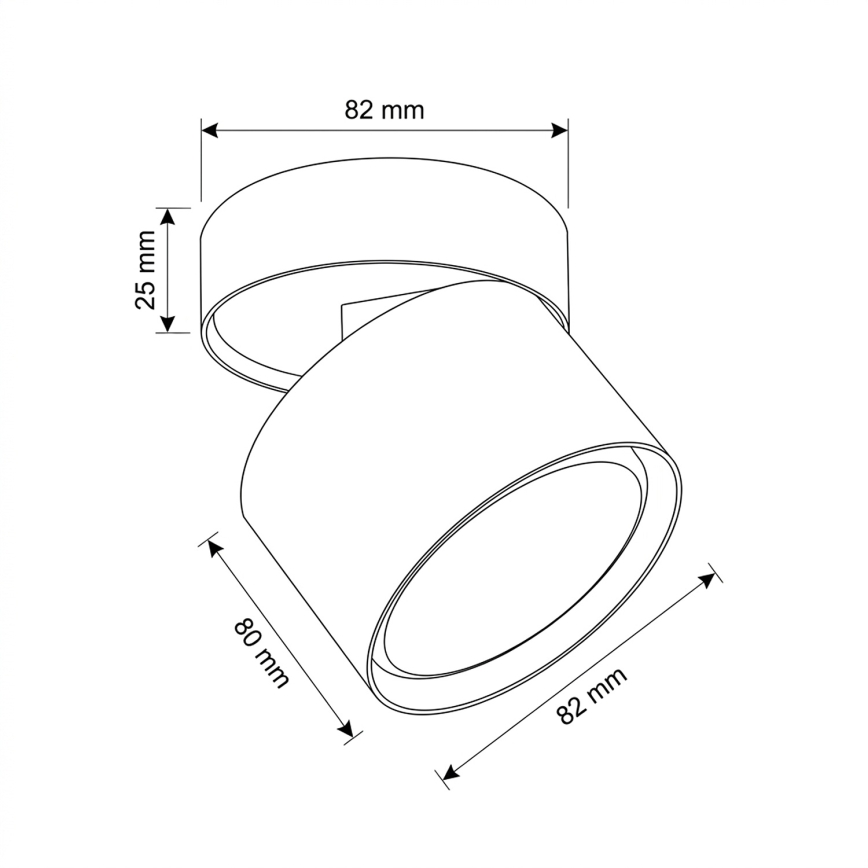 BRILAGI - Spot LED SMOOTH TILTY 1xGX53/15W/230V branco
