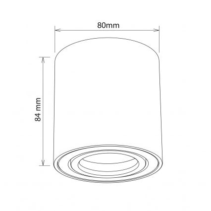 BRILAGI - Spot MIA 1xGU10/30W/230V 84x80 mm dourado