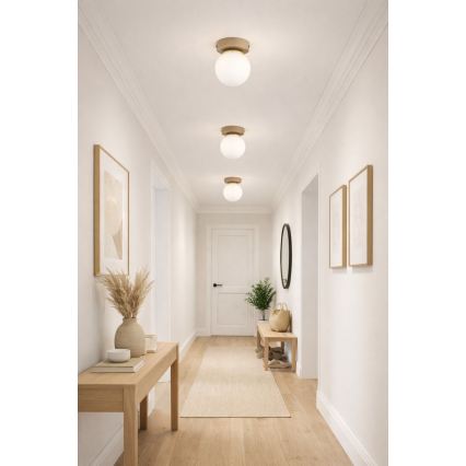Brilagi - Spot MILO ECRU 1xE27/60W/230V bege/dourado