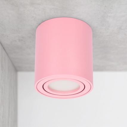 BRILAGI - Spot orientável MIA 1xGU10/30W/230V 84x80 mm rosa