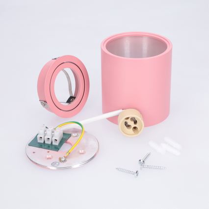 BRILAGI - Spot orientável MIA 1xGU10/30W/230V 84x80 mm rosa