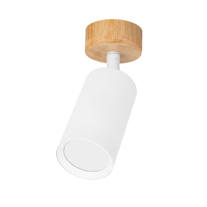 Brilagi - Spot orientável SELE 1xGU10/30W/230V branco/acabamento carvalho