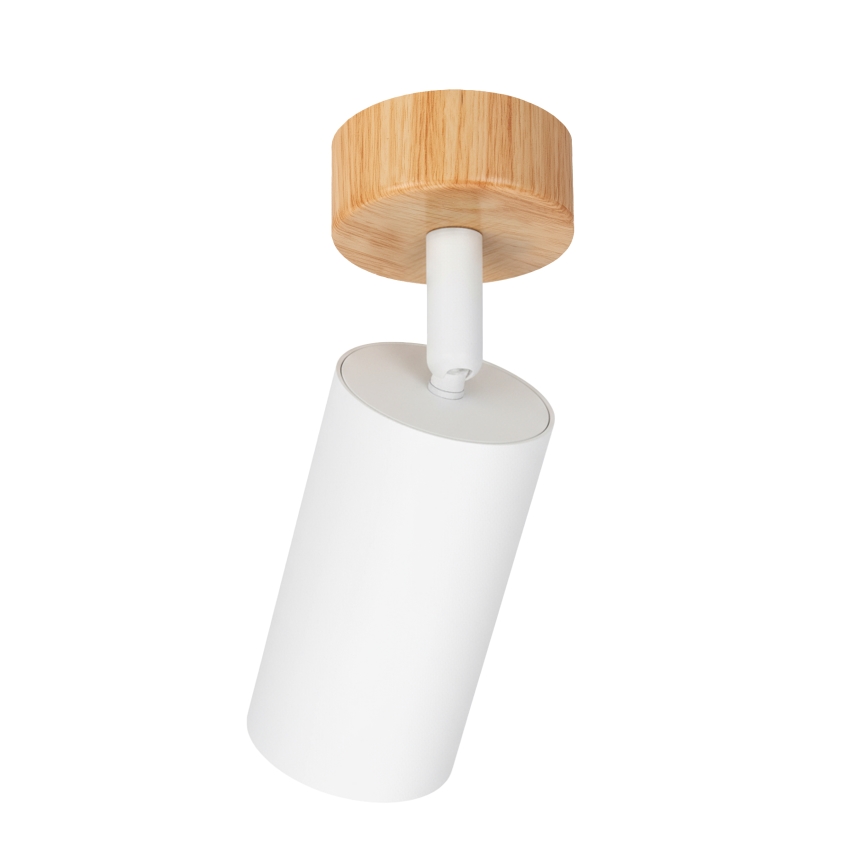 Brilagi - Spot orientável SELE 1xGU10/30W/230V branco/acabamento carvalho