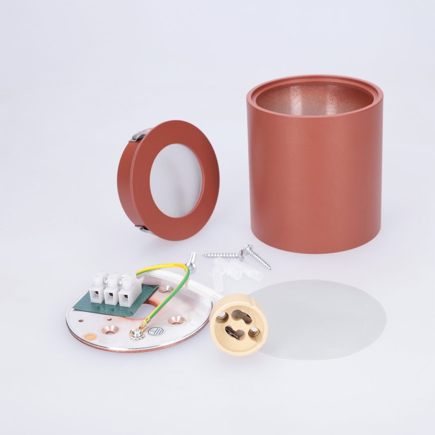 BRILAGI - Spot para casa de banho MIA 1xGU10/30W/230V 84x80 mm castanho IP54