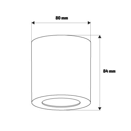 Brilagi - Spot para casa de banho MIA 1xGU10/30W/230V 84x80 mm prateado IP54