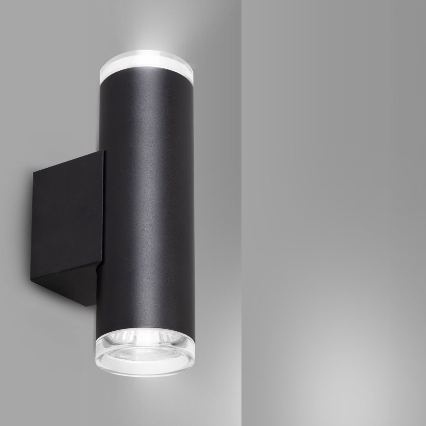 Brilagi - Aplique de parede para casa de banho SELE AQUA 2xGU10/30W/230V IP44 preto