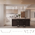BRILAGI - Spot para sistema de trilho HUSKY 8xGU10/10W/230V 300 cm branco