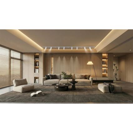 Brilagi - Spot para sistema de trilho HUSKY 8xGU10/10W/230V branco