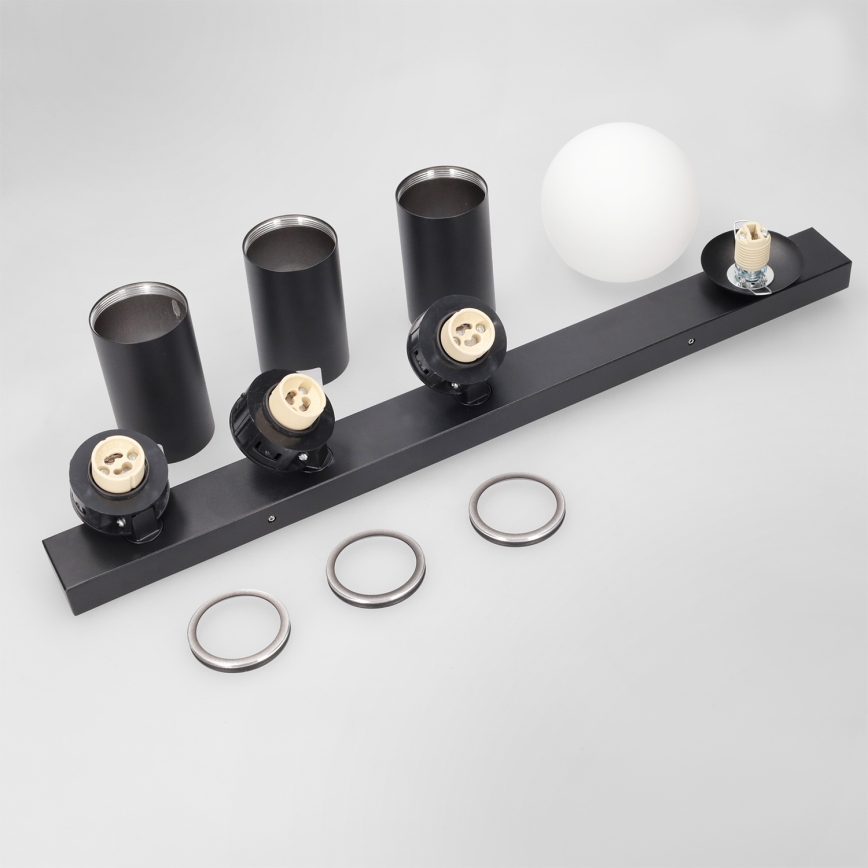 Brilagi - Spot SELE BALL 3xGU10/30W/230V + 1xG9/10W preto