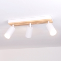 Brilagi - Spot SELE WOOD ACOUSTIC 3xGU10/30W/230V branco/madeira