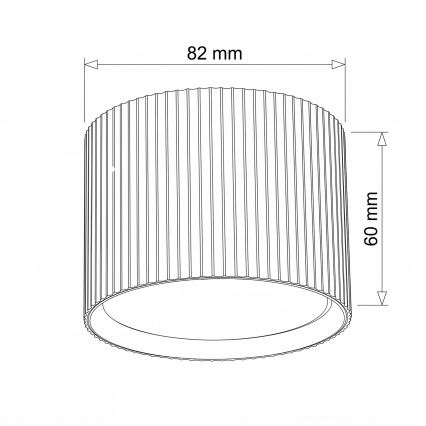 BRILAGI - Spot STRIPY 1xGX53/15W/230V 60x82 mm castanho