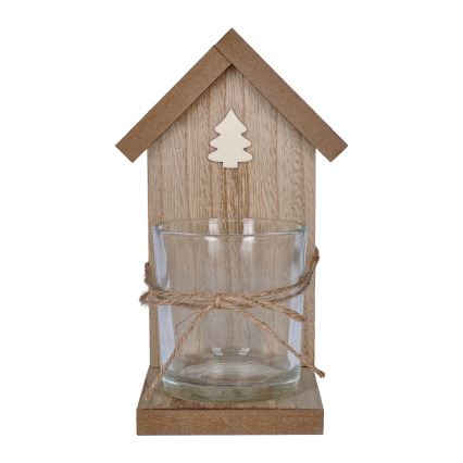 Brilagi - Suporte de madeira para vela de chá