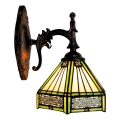 BRILAGI - Tiffany aplique de parede em vitral EMERALD 1xE14/40W/230V