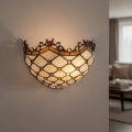 BRILAGI - Tiffany aplique de parede em vitral IVORY 1xE14/40W/230V