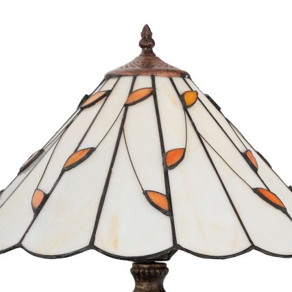 BRILAGI - Tiffany candeeiro de mesa em vitral FOLIA 1xE27/60W/230V