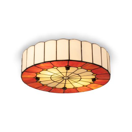 BRILAGI - Tiffany luminária de teto em vitral SIENNA 2xE27/60W/230V Ø 40 cm