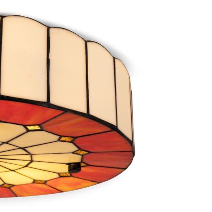 BRILAGI - Tiffany luminária de teto em vitral SIENNA 2xE27/60W/230V Ø 40 cm
