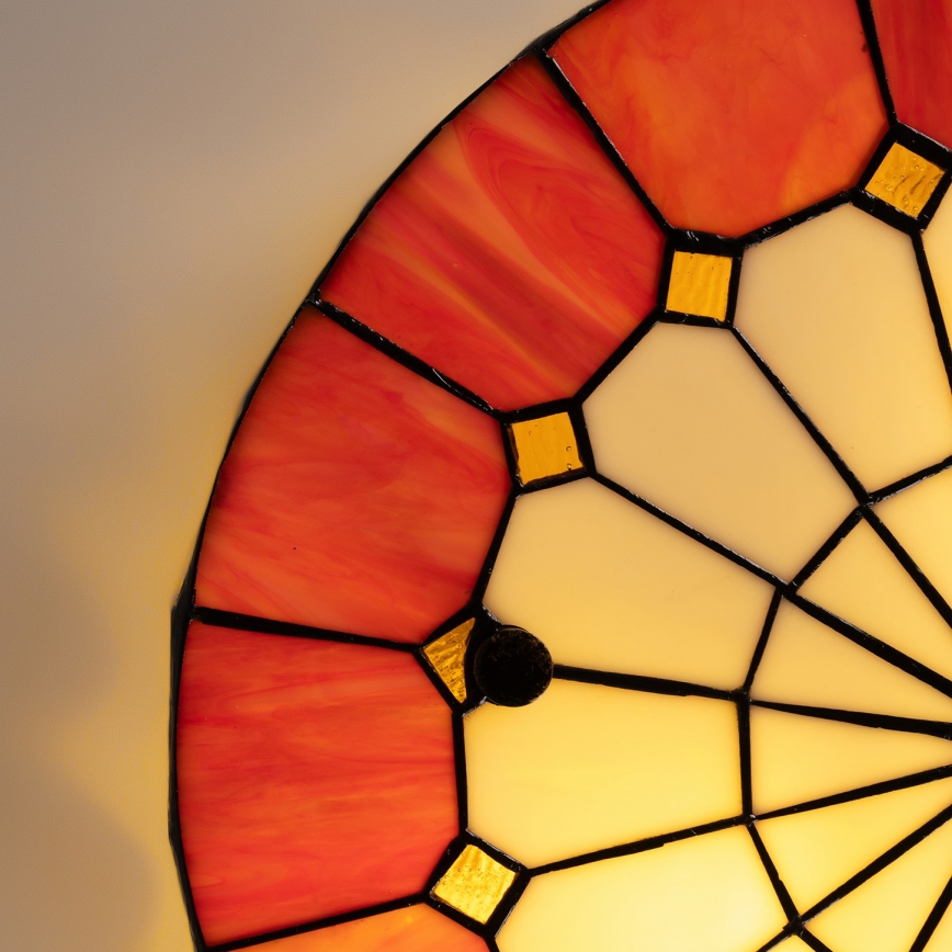 BRILAGI - Tiffany luminária de teto em vitral SIENNA 2xE27/60W/230V Ø 40 cm