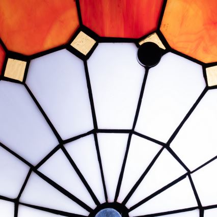 BRILAGI - Tiffany luminária de teto em vitral SIENNA 2xE27/60W/230V Ø 40 cm