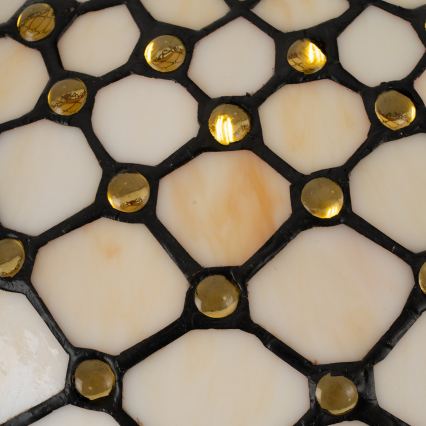 BRILAGI - Tiffany lustre de vitral com corrente IVORY 1xE27/60W/230V Ø 40 cm