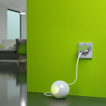 Brilagi - Tomada de chão de encastrar para exterior IP55 cromado mate quadrado