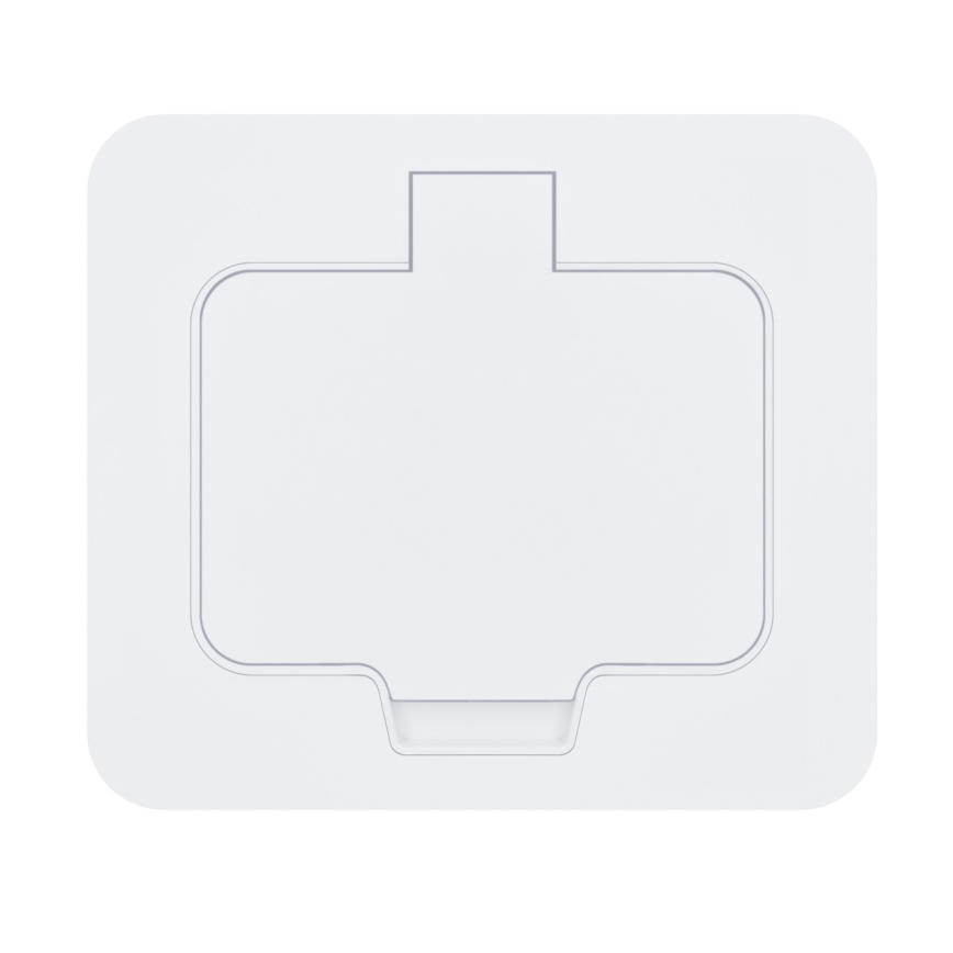 Brilagi - Tomada de chão embutida para exterior IP55 branca retangular