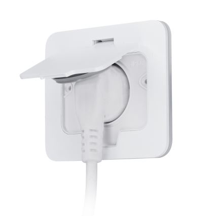 BRILAGI - Tomada de embutir para cozinha INBOX IP55 branca retangular