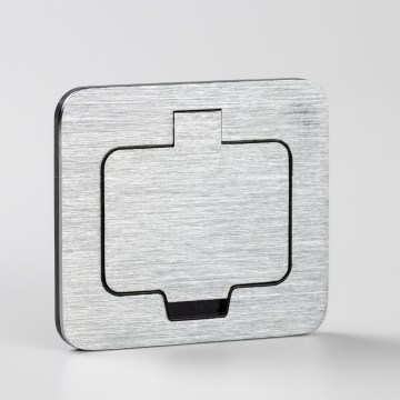 Brilagi - Tomada embutida para cozinha INBOX IP55 cromo mate retangular