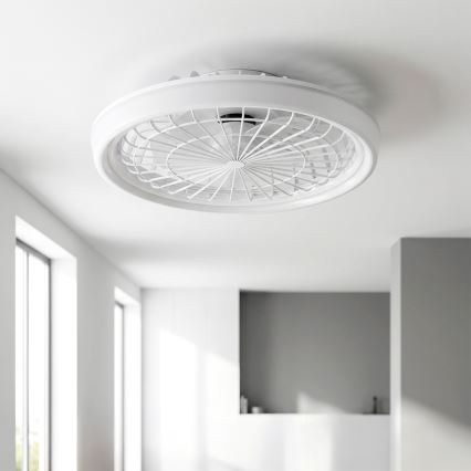 Brilagi - Ventilador de teto LED dimerizável LED/40W/230V 3000-6500K Ø 48 cm branco + controlo remoto