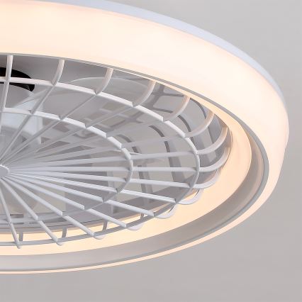 Brilagi - Ventilador de teto LED dimerizável LED/40W/230V 3000-6500K Ø 48 cm branco + controlo remoto