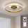 Brilagi - Ventilador de teto dimerizável com LED/66W/230V 3000-6500K Ø 55 cm branco/dourado + comando remoto