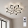 Brilagi - Ventilador de teto LED dimável, 44W/230V, diâmetro 90 cm, preto + controlo remoto