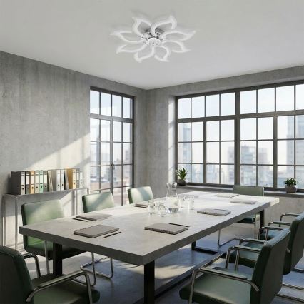 Brilagi - Ventilador de teto LED regulável LED/44W/230V 3000-6500K Ø 90 cm branco + comando à distância