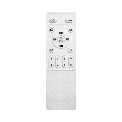 Brilagi - Ventilador de teto LED dimável LED/32W/230V 95 cm preto/castanho + comando à distância