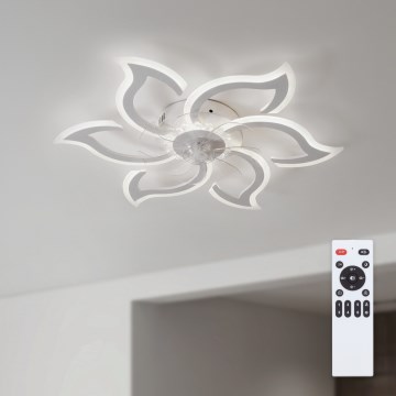 Brilagi - Ventilador de teto LED dimerizável LED/34W/230V 3000-6500K Ø 83 cm branco + controlo remoto