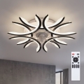 Brilagi - Ventilador de teto LED dimerizável LED/70W/230V Ø 76 cm preto + comando à distância