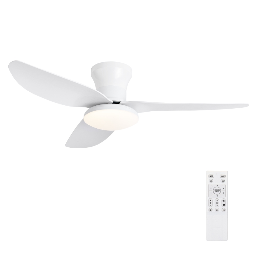 Brilagi - Ventilador de teto LED regulável LED/30W/230V 3000-6500K branco + controlo remoto