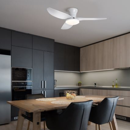 Brilagi - Ventilador de teto LED regulável LED/30W/230V 3000-6500K branco + controlo remoto