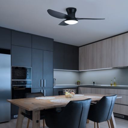Brilagi - Ventilador de teto LED dimmerizável LED/30W/230V 3000-6500K preto + comando à distância