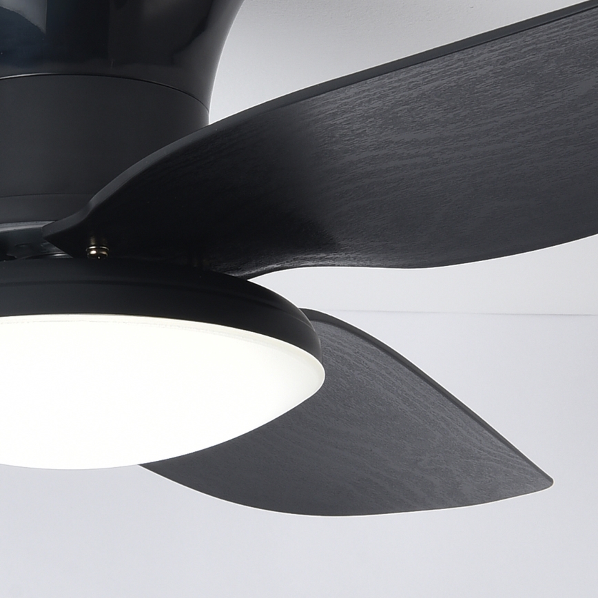 Brilagi - Ventilador de teto LED dimmerizável LED/30W/230V 3000-6500K preto + comando à distância