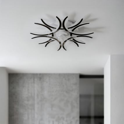 Brilagi - Ventilador de teto LED dimerizável LED/70W/230V 3000-6500K Ø 76 cm preto + comando remoto