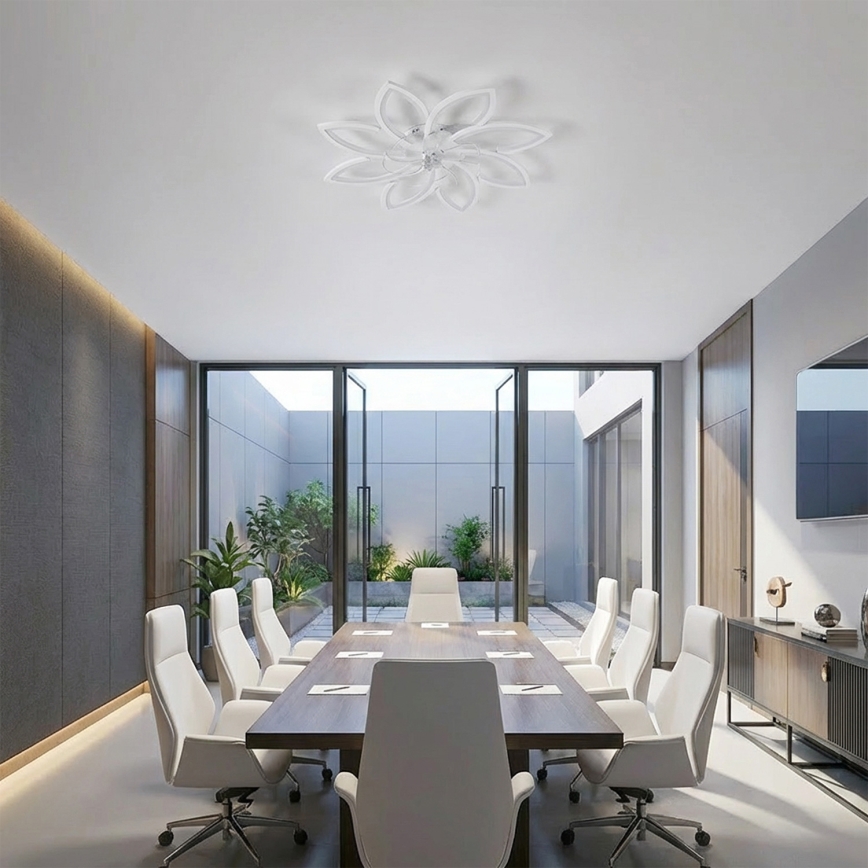 Brilagi - Ventilador de teto LED dimerizável LED/43W/230V 3000-6500K diâmetro 90 cm branco + controlo remoto