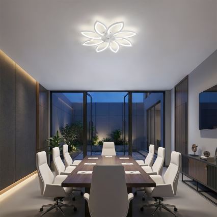 Brilagi - Ventilador de teto LED dimerizável LED/43W/230V 3000-6500K diâmetro 90 cm branco + controlo remoto