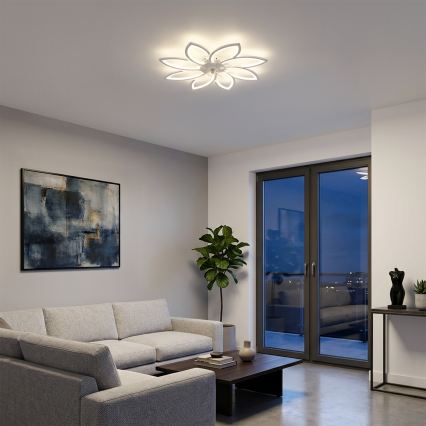 Brilagi - Ventilador de teto LED dimerizável LED/43W/230V 3000-6500K diâmetro 90 cm branco + controlo remoto