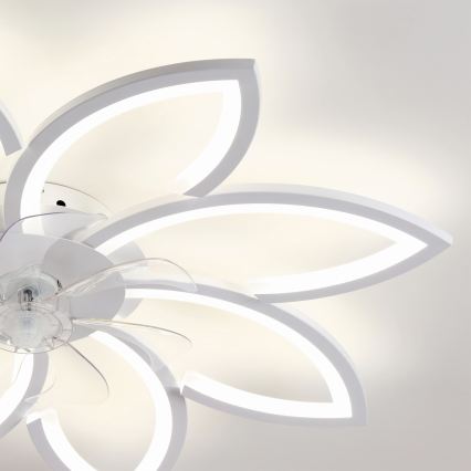 Brilagi - Ventilador de teto LED dimerizável LED/43W/230V 3000-6500K diâmetro 90 cm branco + controlo remoto