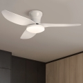 Brilagi - Ventilador de teto LED regulável LED/30W/230V 3000-6500K branco + controlo remoto
