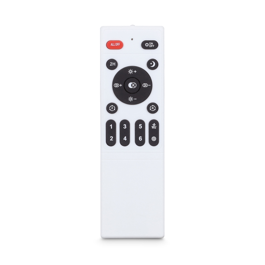 Brilagi - Ventilador de teto dimerizável com LED/66W/230V 3000-6500K Ø 55 cm branco/dourado + comando remoto