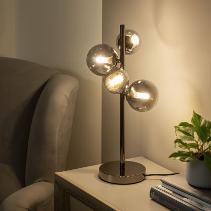BRILAGI - Vidro de substituição para lustre, aplique e candeeiro MISTEL, MILLA Ø 15 cm fumê