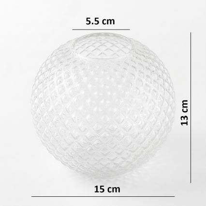 BRILAGI - Vidro de reposição universal STELLA E27 Ø 15 cm transparente/dourado