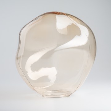 BRILAGI - Vidro de substituição para lustre, aplique de parede e candeeiro de tecto VULCANO E27 Ø 25 cm bege fumado